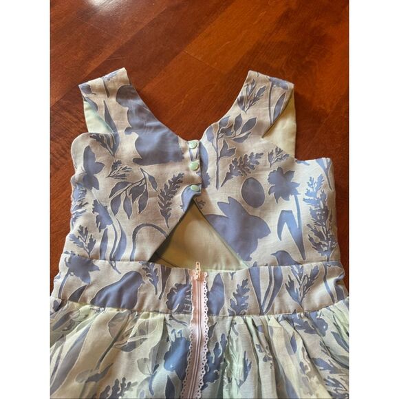 Girls Homemade Easter dress size 10 - Picture 5 of 6